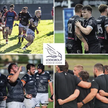 Joueurs du REC Rugby, club soutenu par LODIGROUP